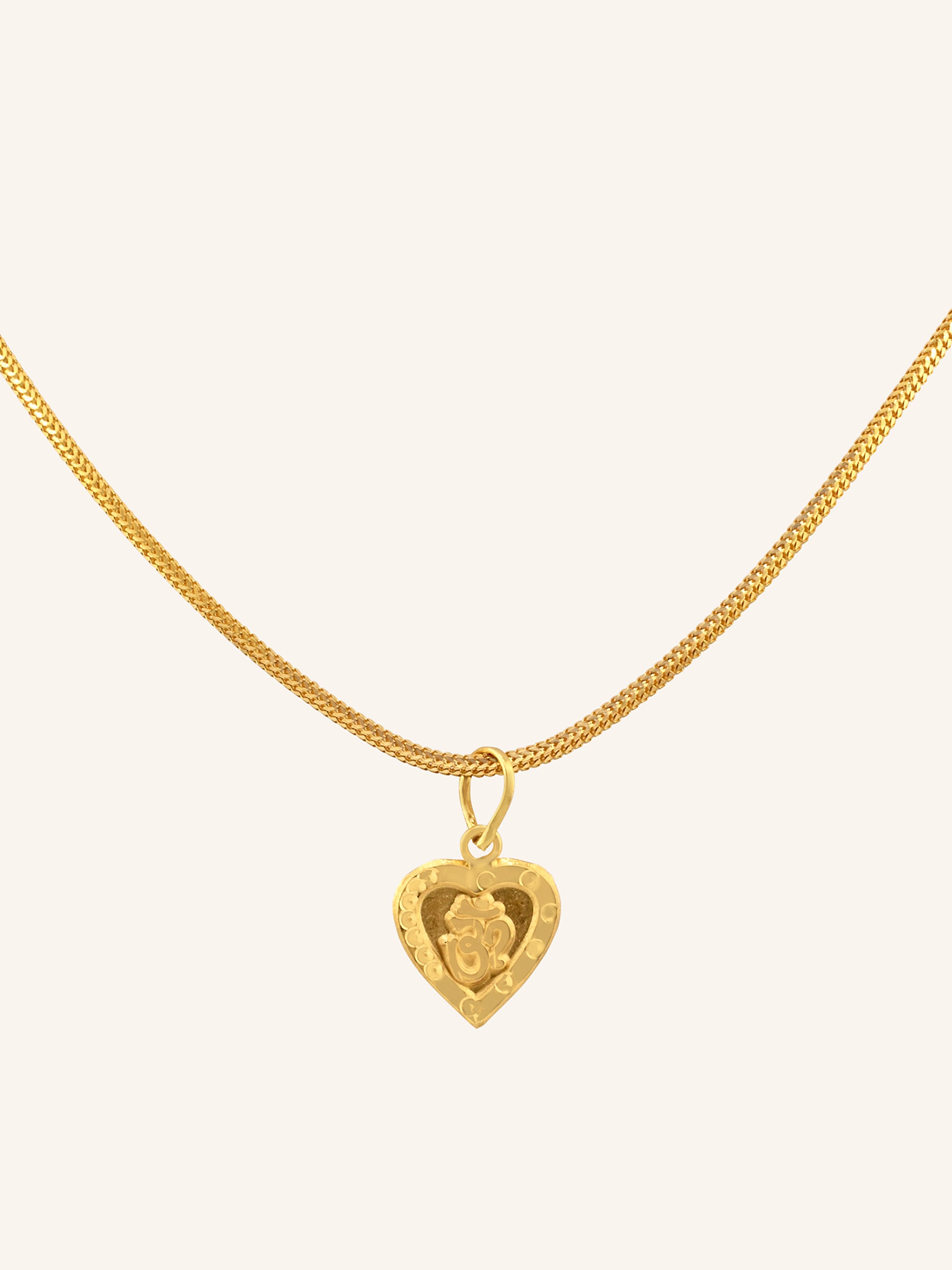 22ct Gold Om Light Weight Pendant