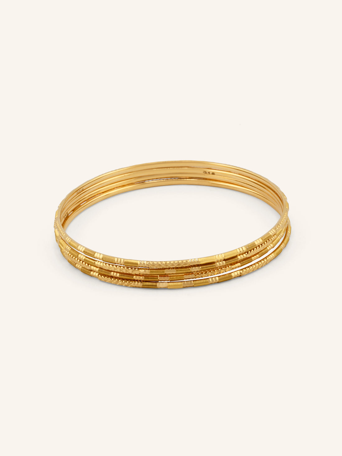 22ct Gold 4 Piece Bangle