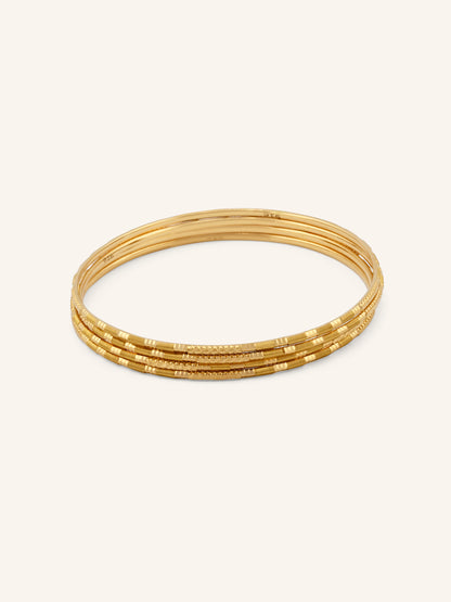 22ct Gold 4 Piece Bangle