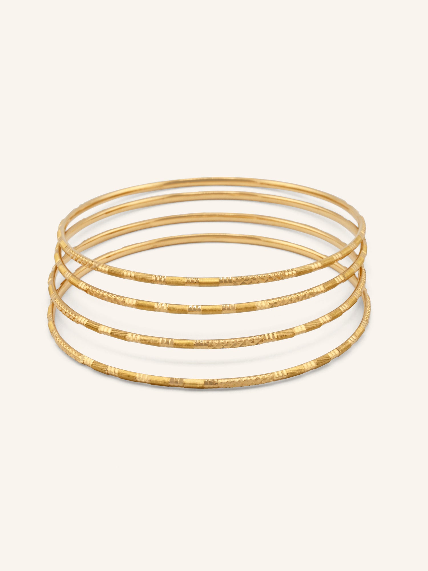 22ct Gold 4 Piece Bangle