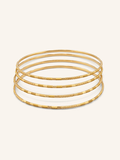 22ct Gold 4 Piece Bangle