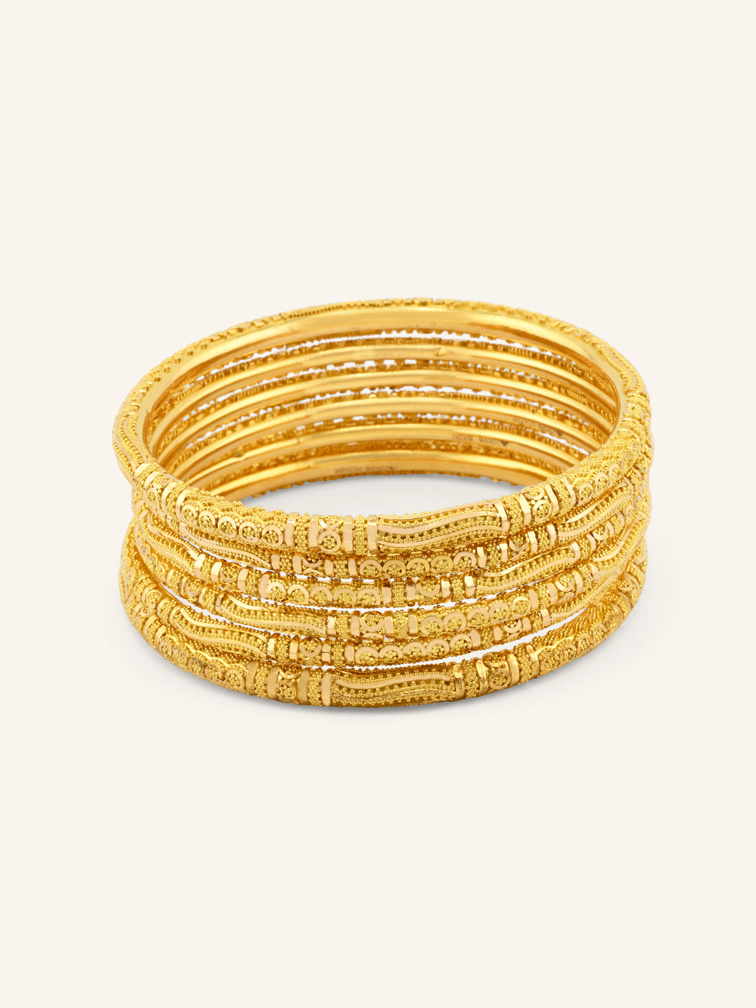 22ct Gold 6 Piece Bangle