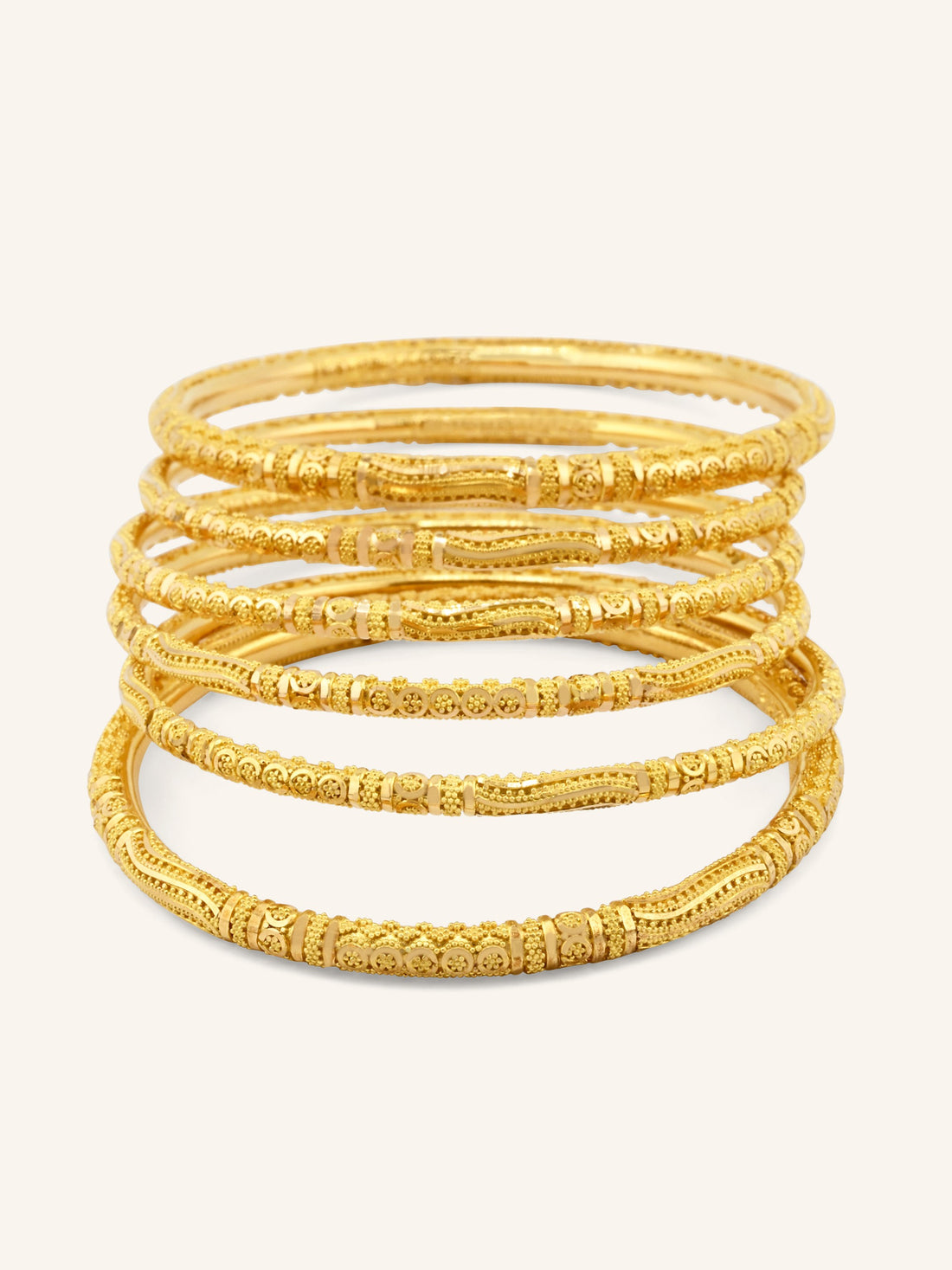 22ct Gold 6 Piece Bangle