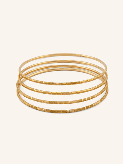 22ct Gold 4 Piece Bangle