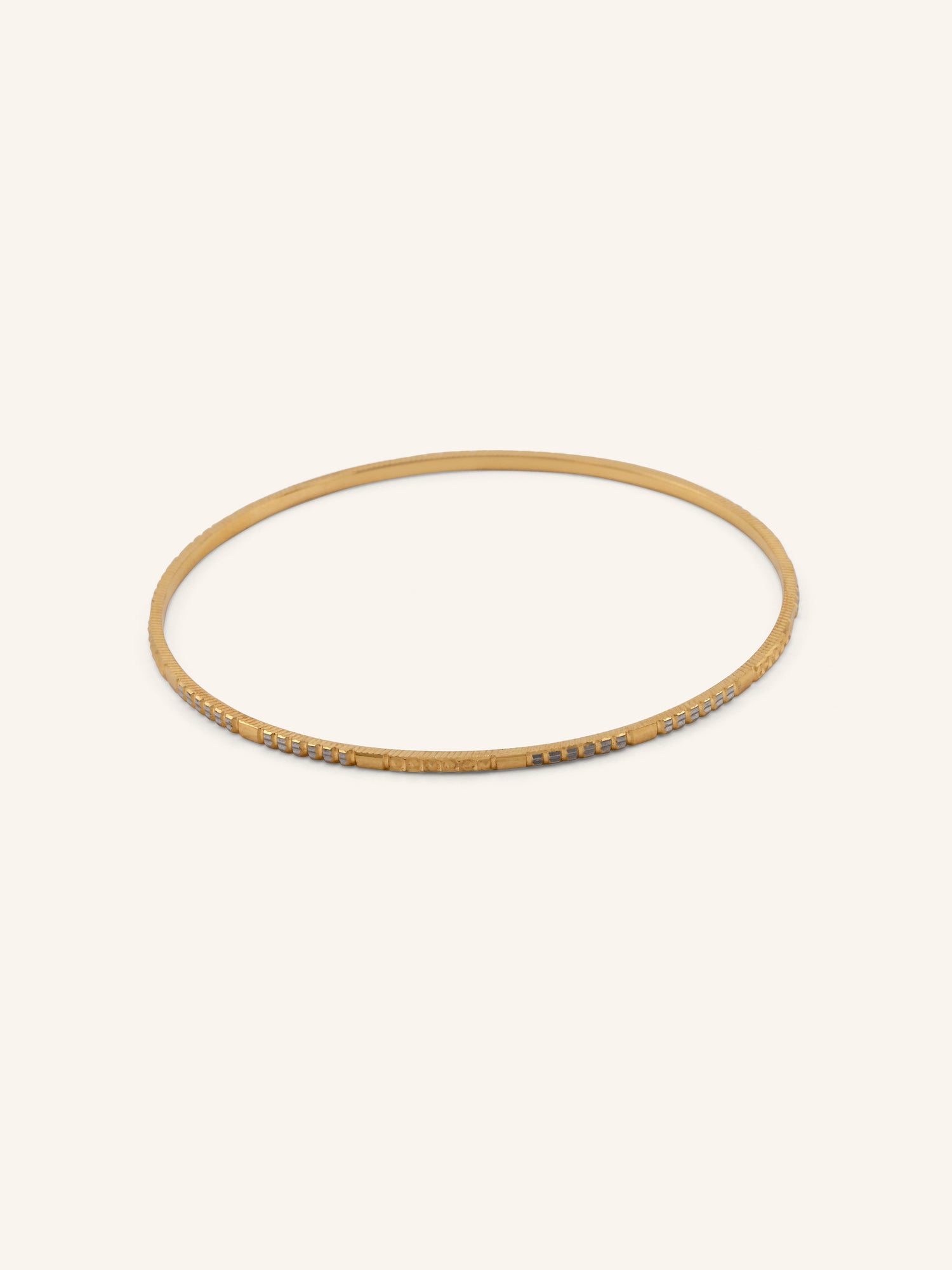 22ct Gold Two Tone 4 Piece Bangle