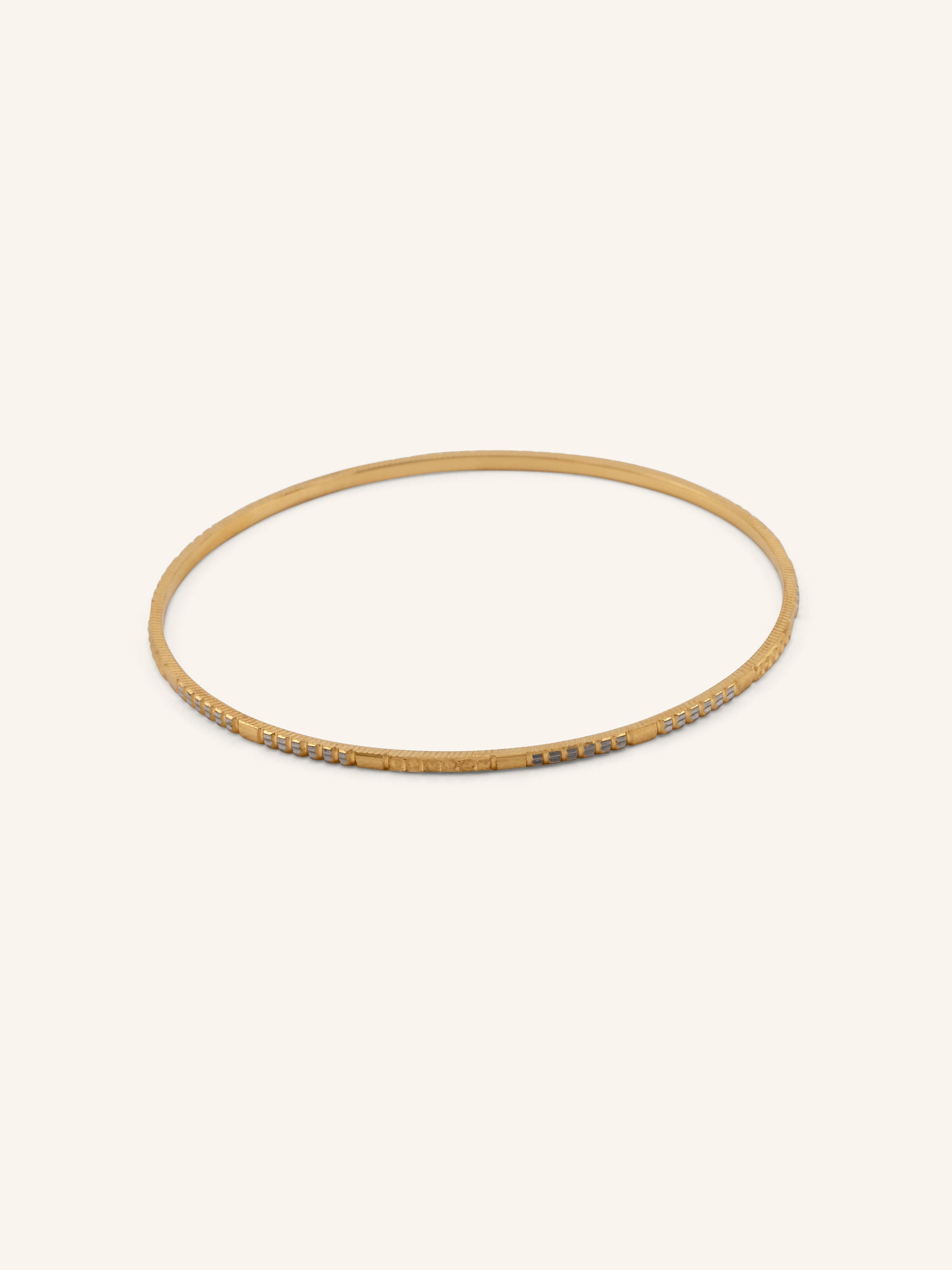 22ct Gold Two Tone 4 Piece Bangle