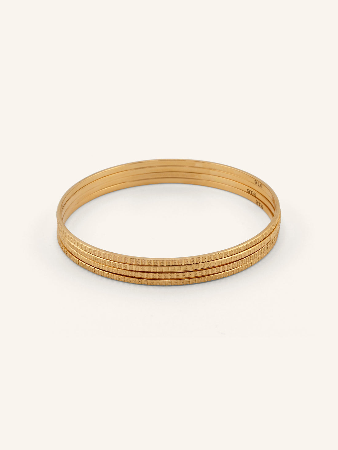 22ct Gold 4 Piece Bangle