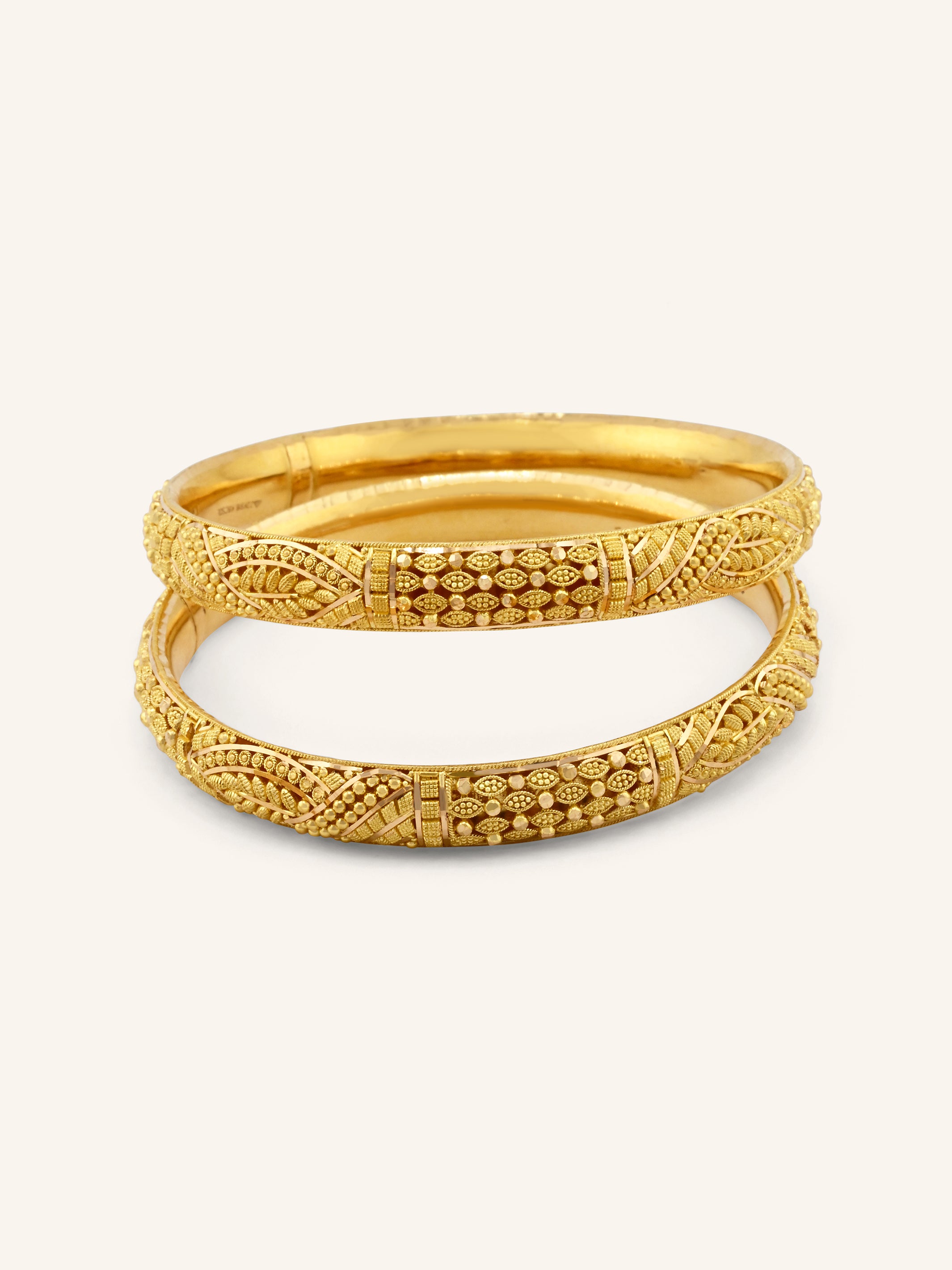 22ct Gold Filigree 6 Piece Bangles
