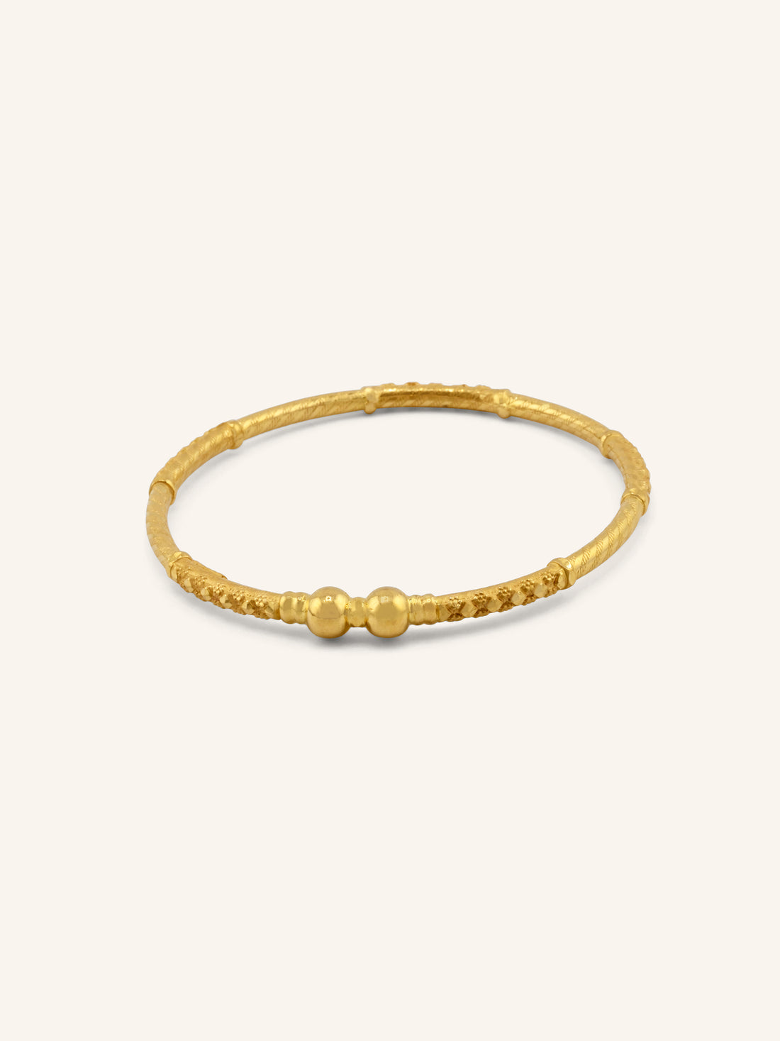 22ct Gold Filigree Pair Bangles