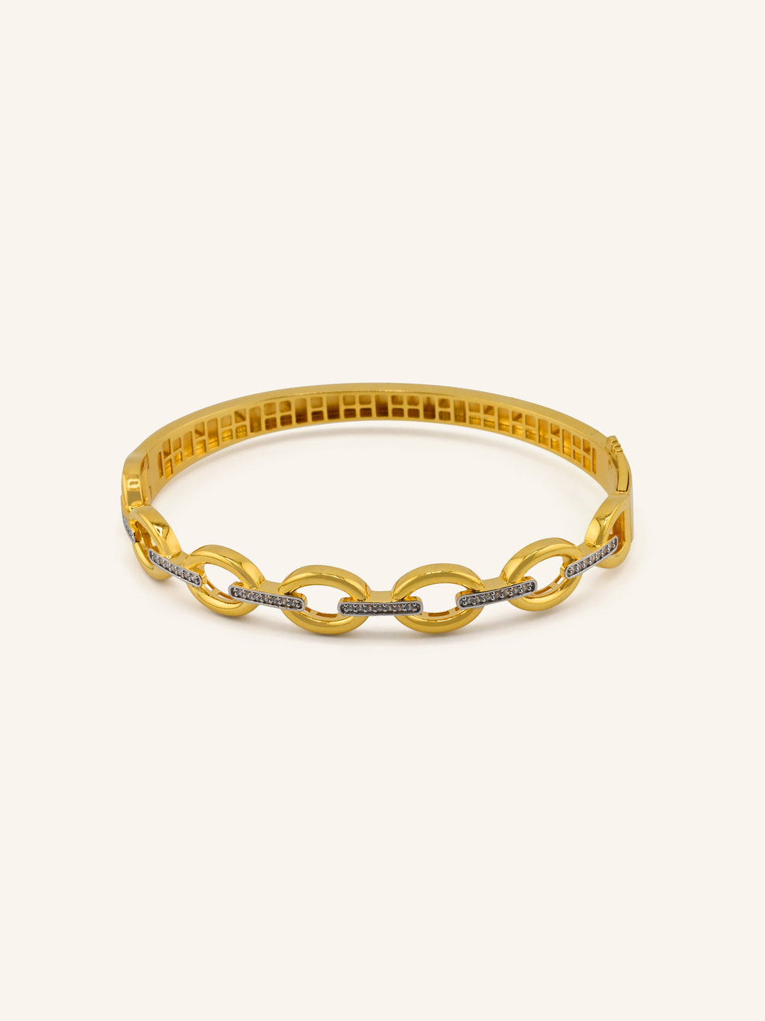22ct Gold CZ Bangle