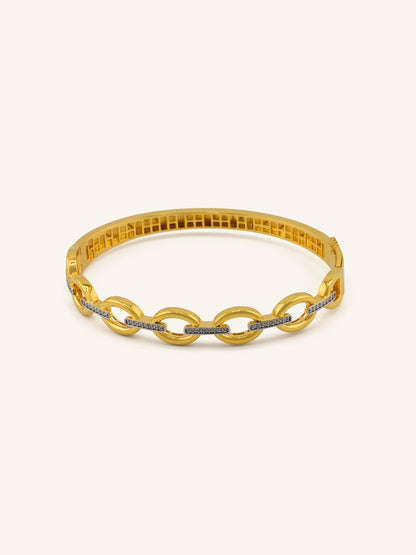 22ct Gold CZ Bangle