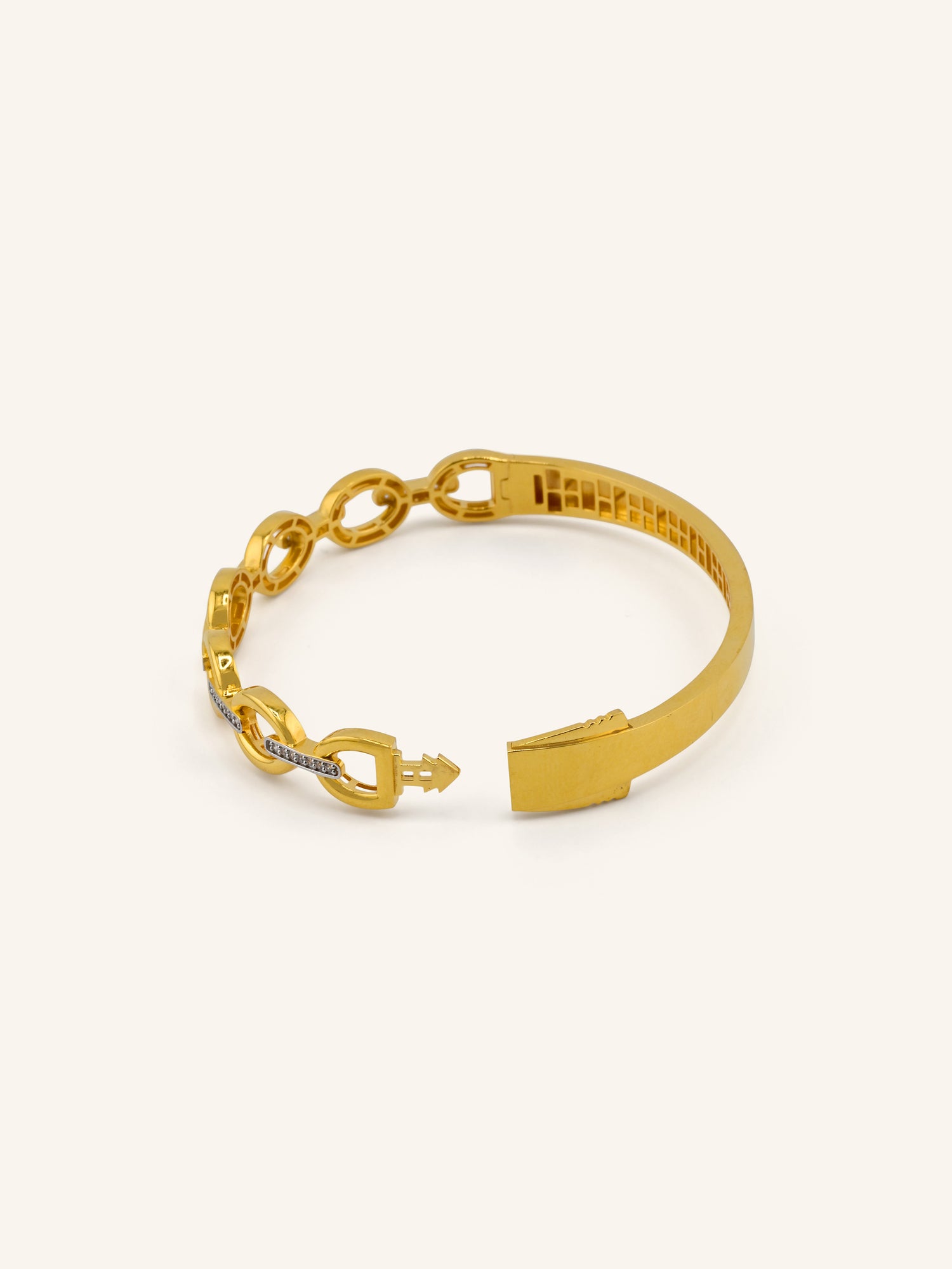 22ct Gold CZ Bangle