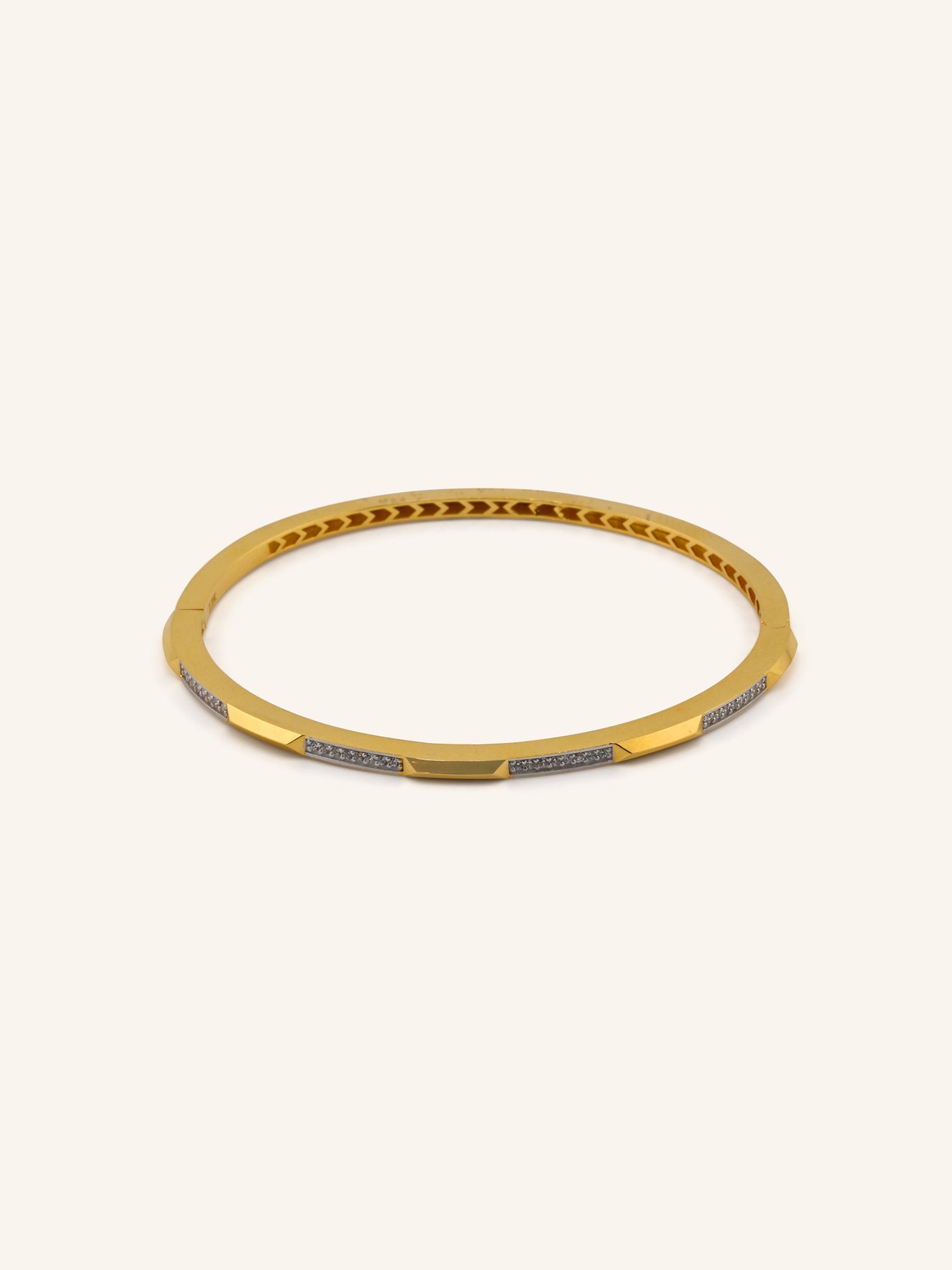 22ct Gold CZ Bangle