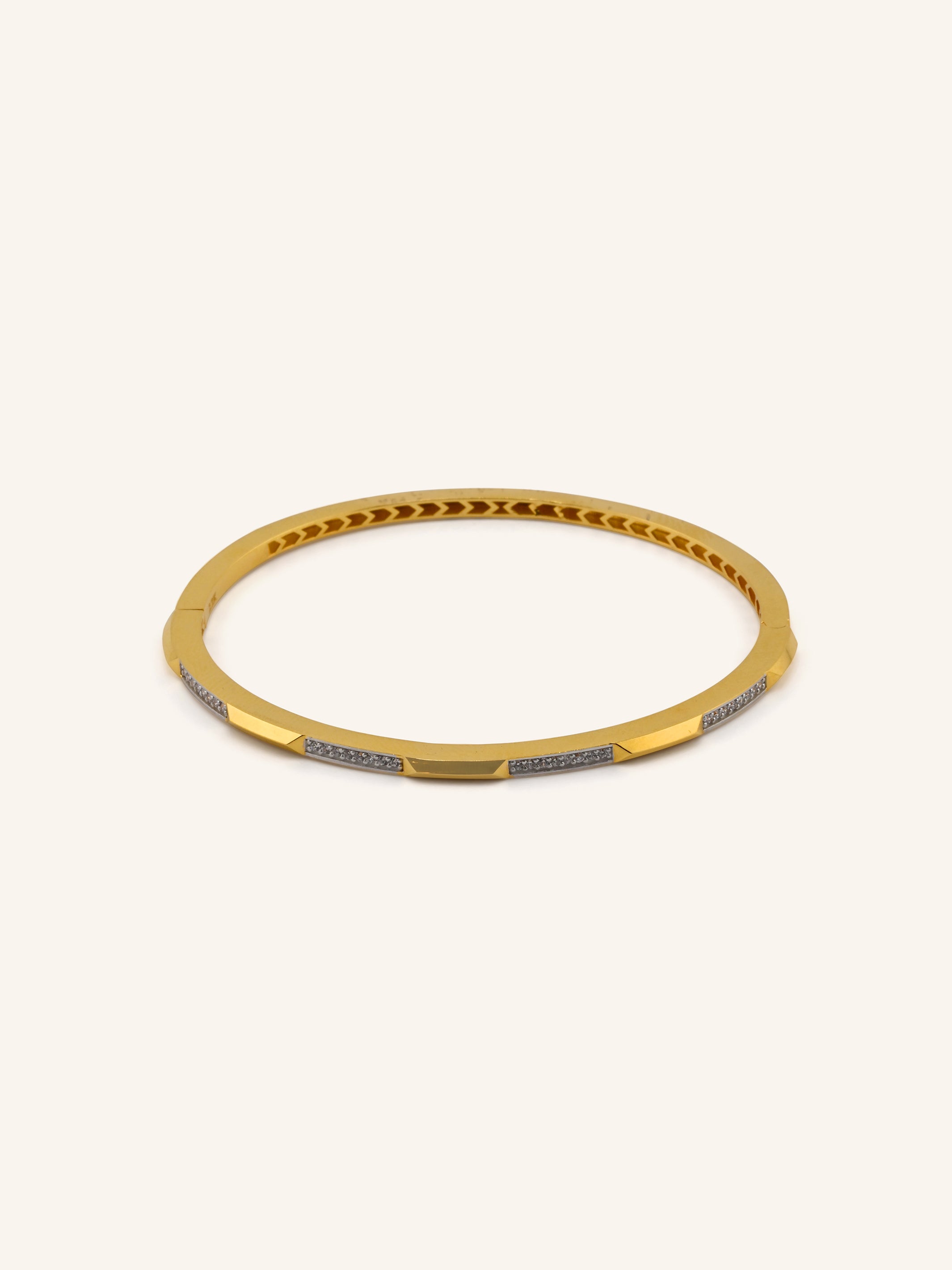 22ct Gold CZ Bangle