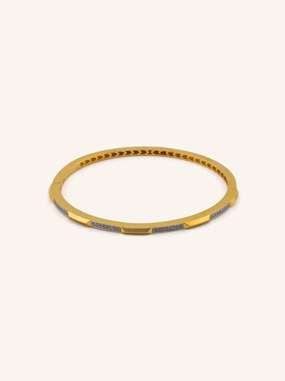22ct Gold CZ Bangle