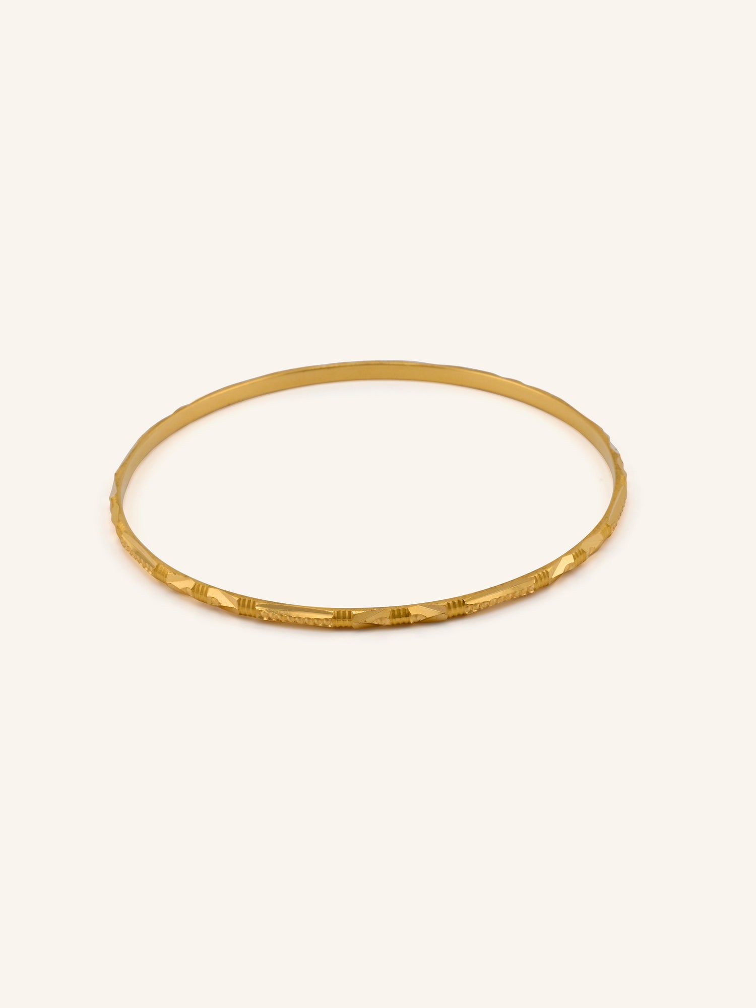 22ct Gold 4 Piece Solid Bangles