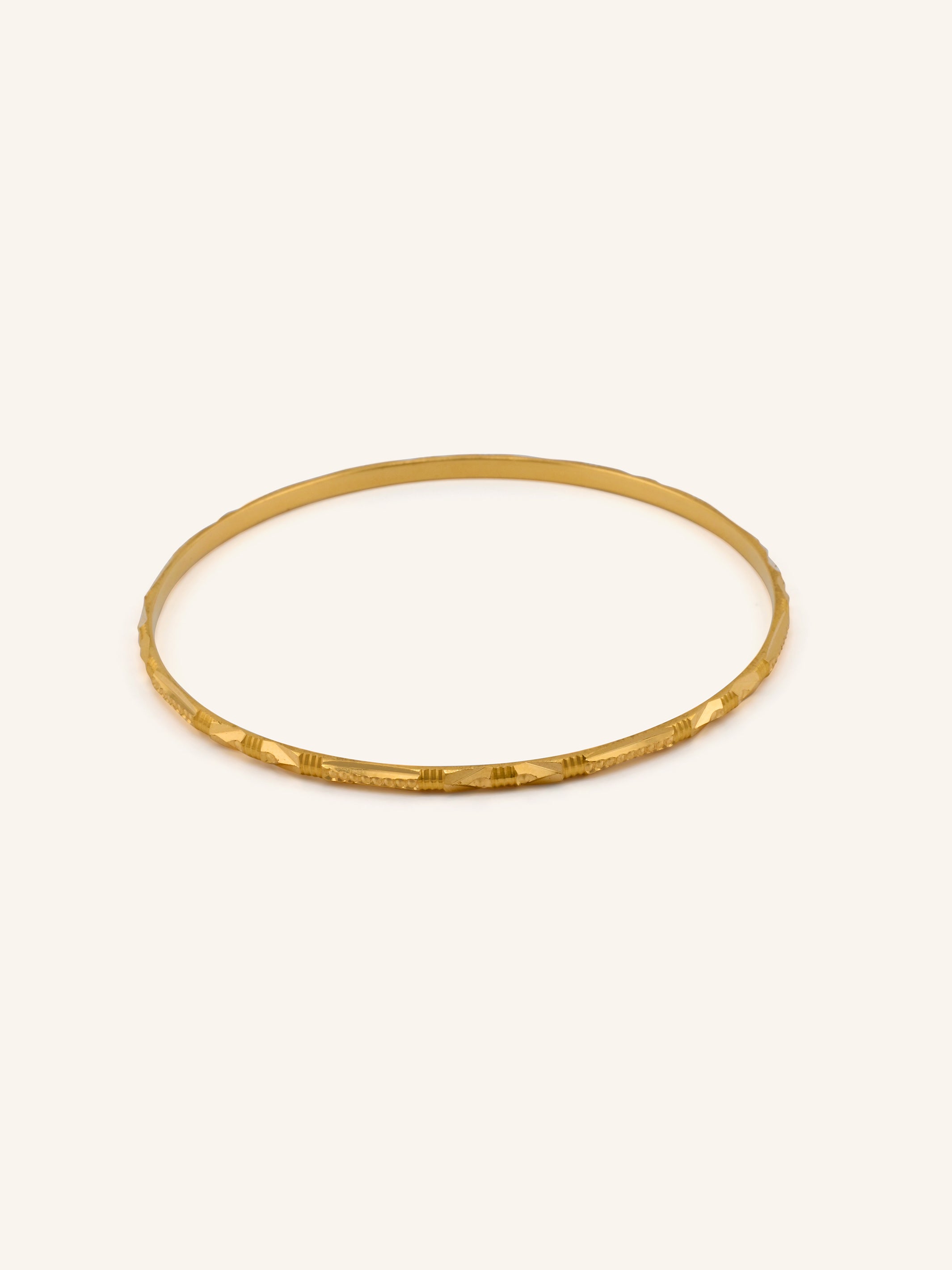 22ct Gold 4 Piece Solid Bangles