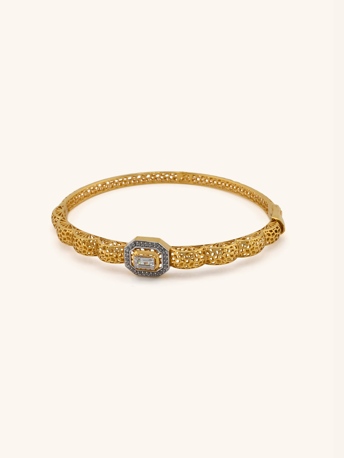 22ct Gold CZ Bangle