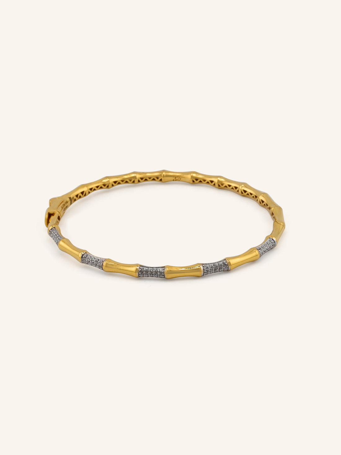 22ct Gold CZ Bangle