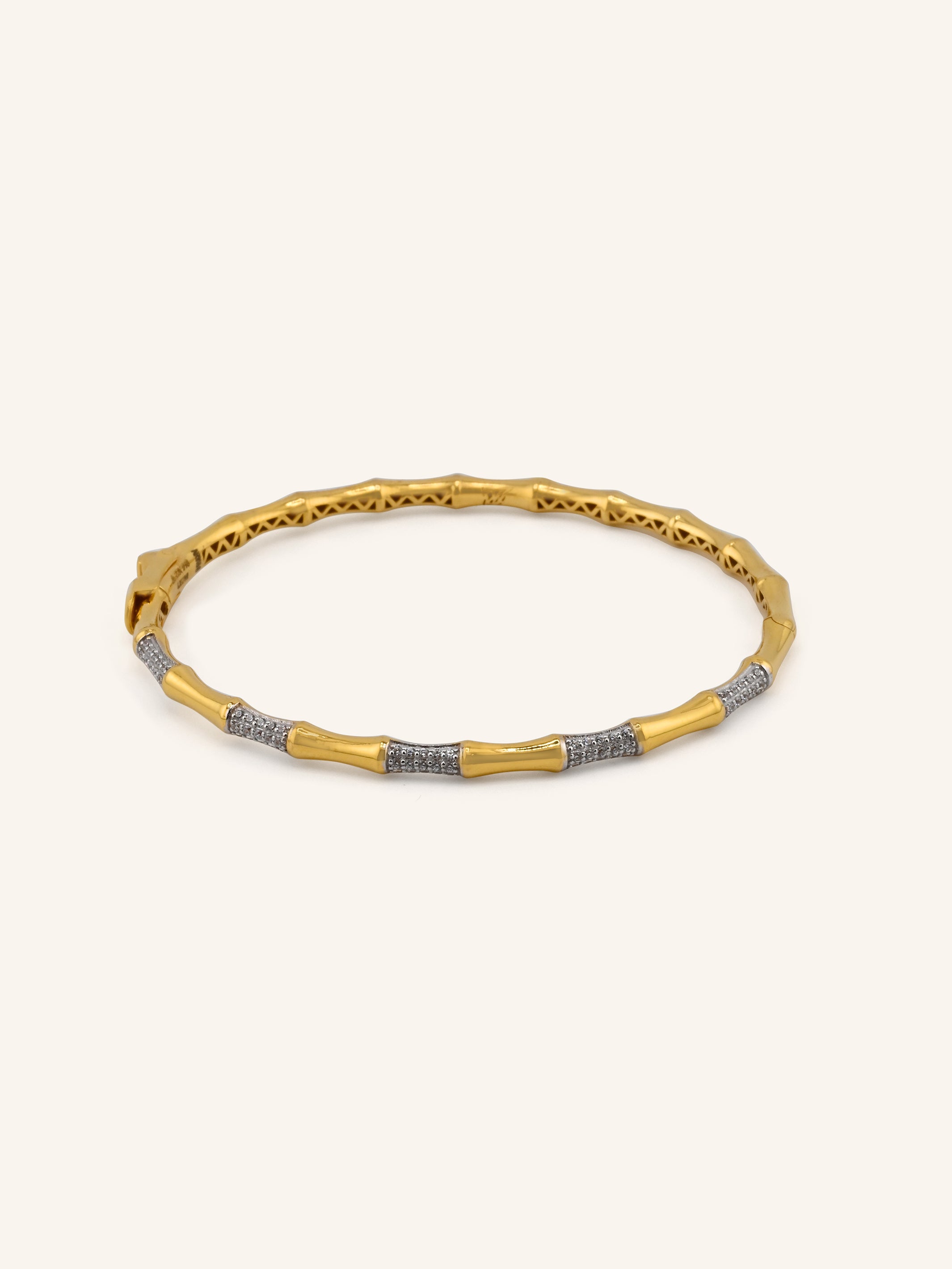 22ct Gold CZ Bangle