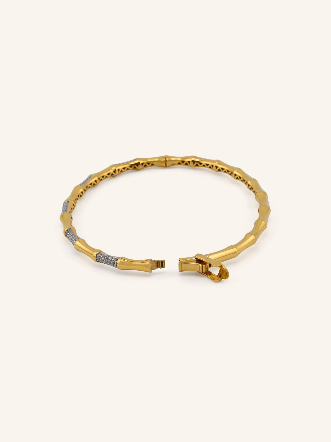 22ct Gold CZ Bangle