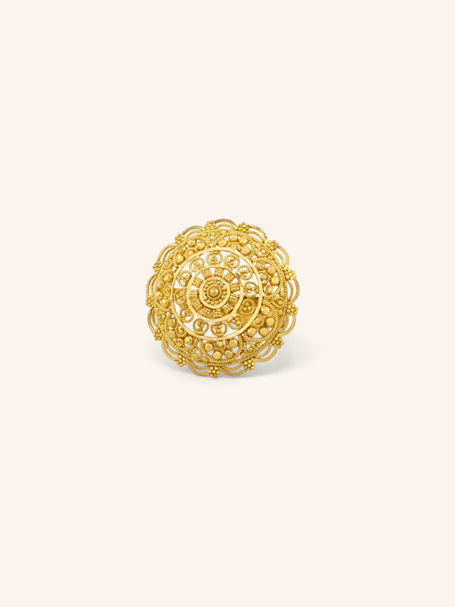 22ct Gold Adjustable Cocktail Ring