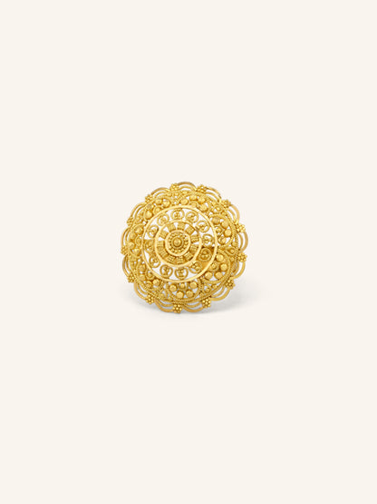 22ct Gold Adjustable Cocktail Ring