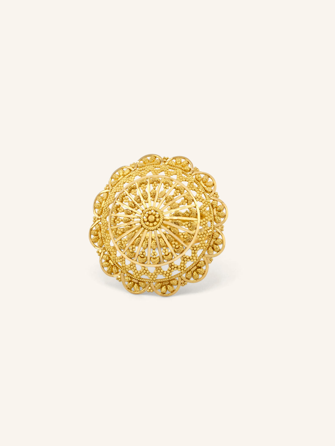 22ct Gold Adjustable Cocktail Ring