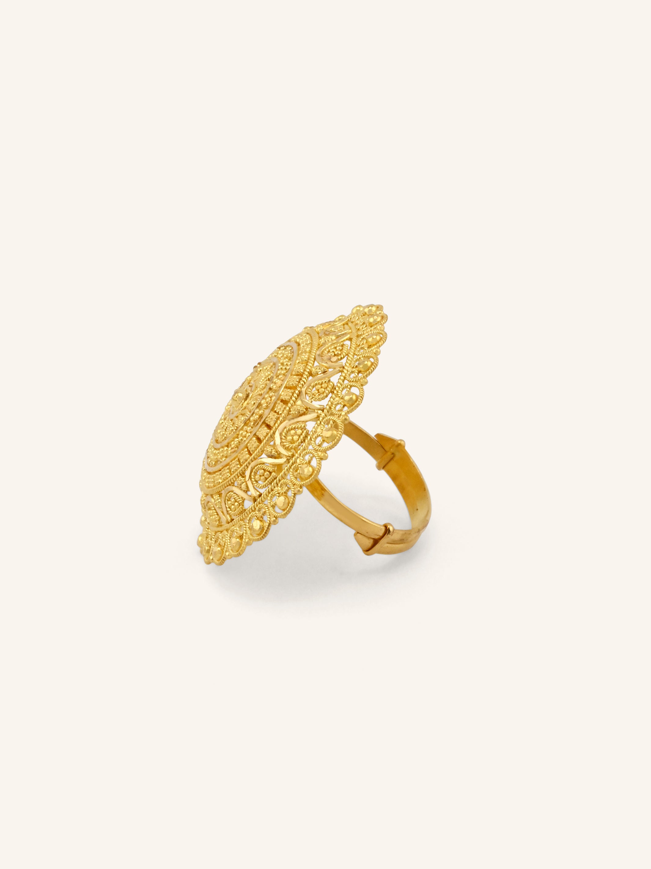 22ct Gold Adjustable Cocktail Ring