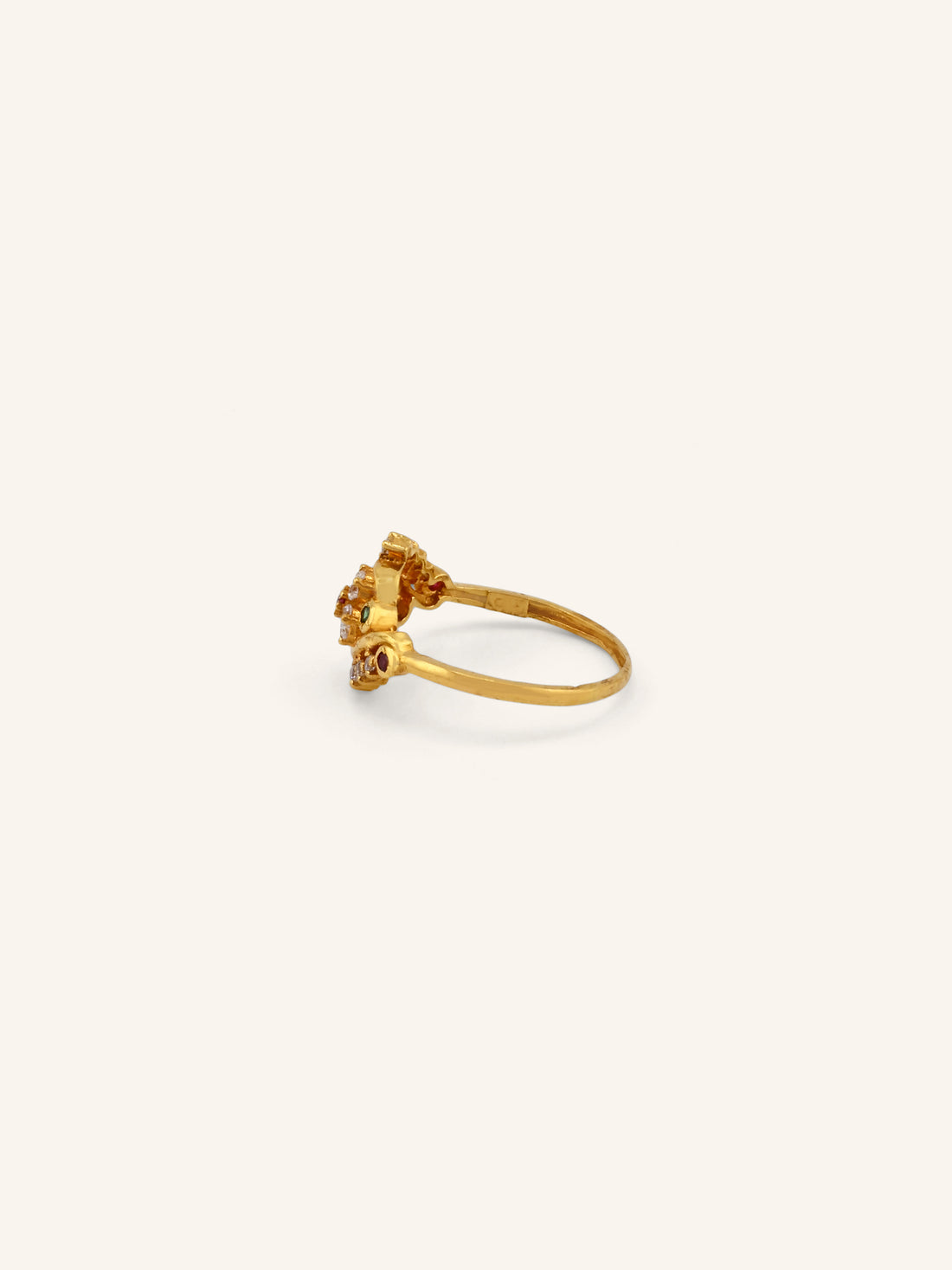 22ct Gold CZ Ladies Ring