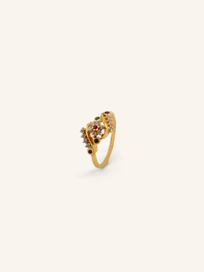 22ct Gold CZ Ladies Ring