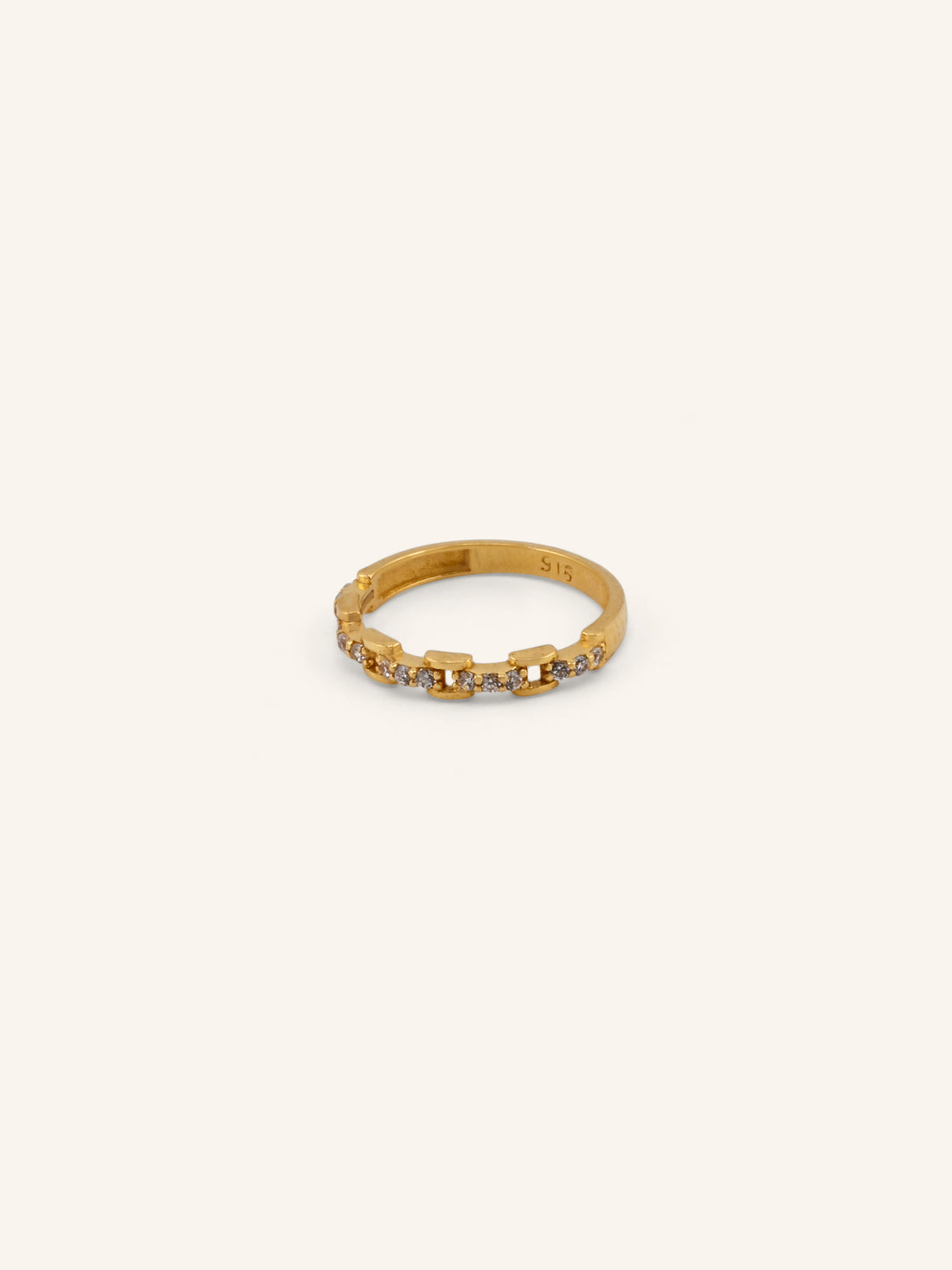 22ct Gold CZ Ring