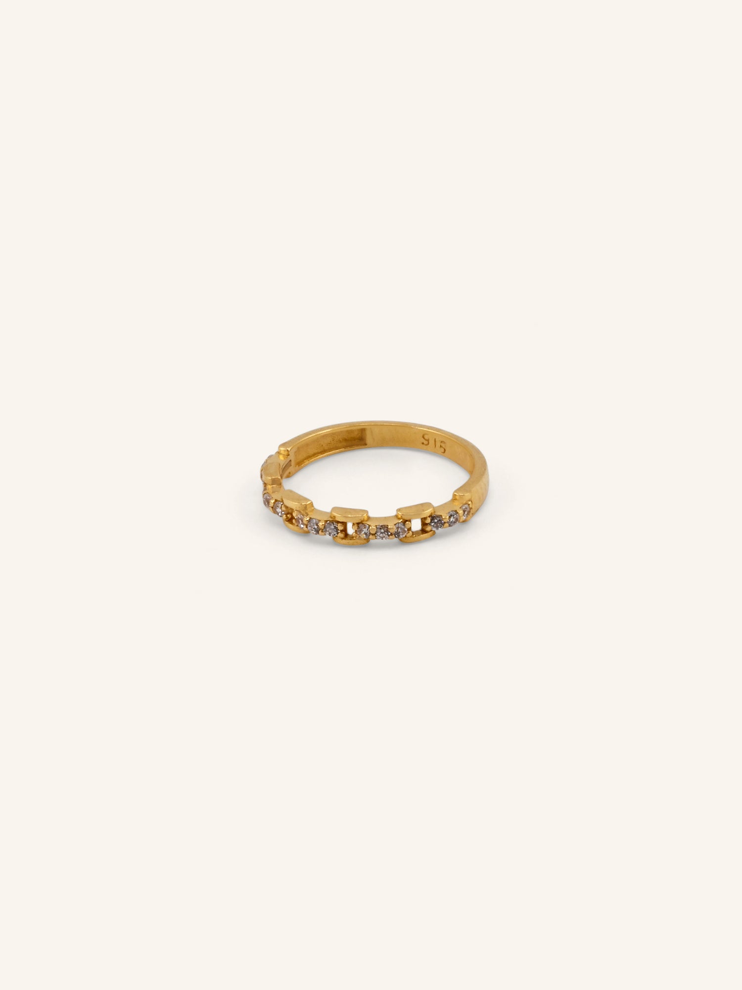22ct Gold CZ Ring