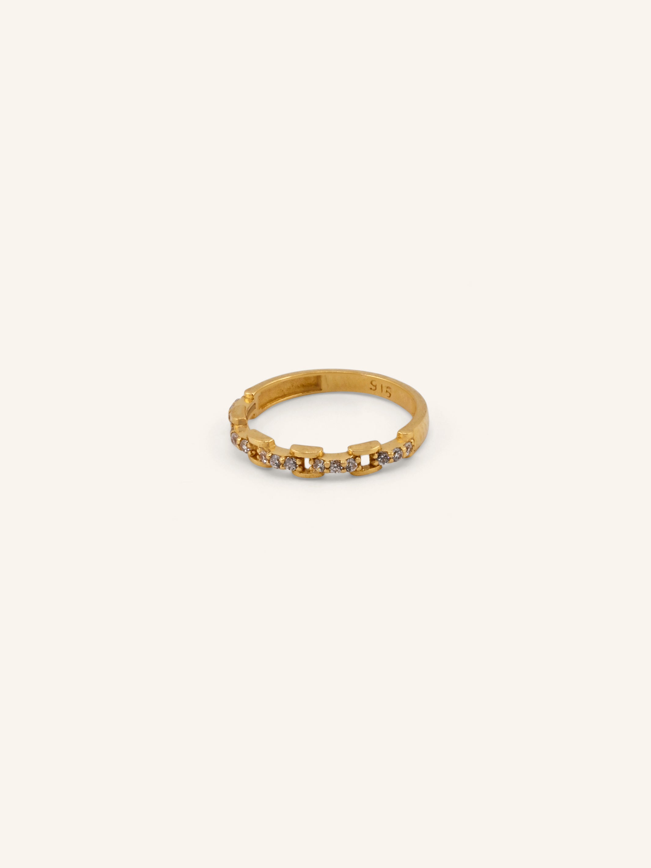 22ct Gold CZ Ring