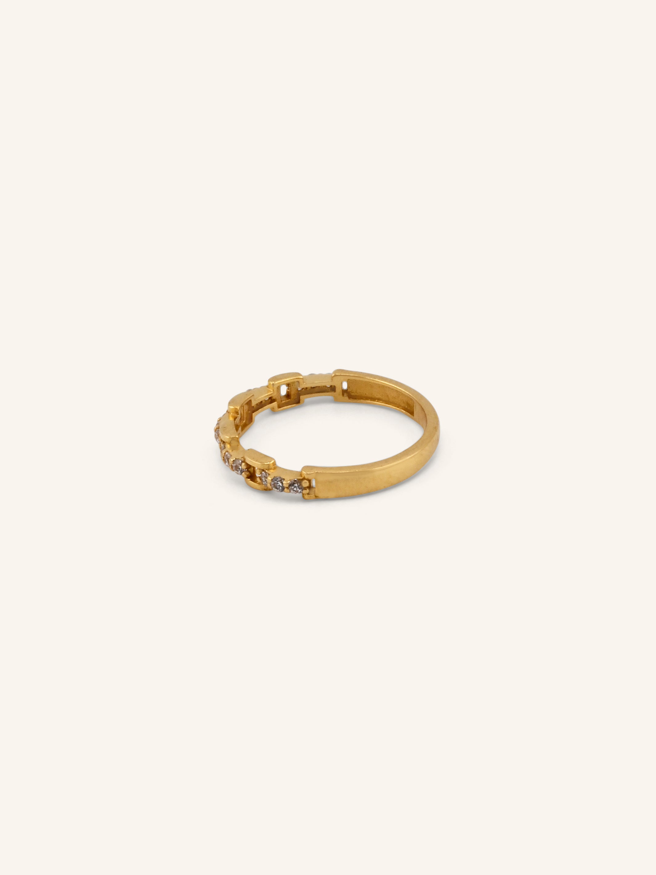 22ct Gold CZ Ring