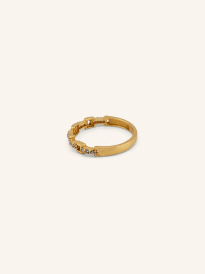 22ct Gold CZ Ring