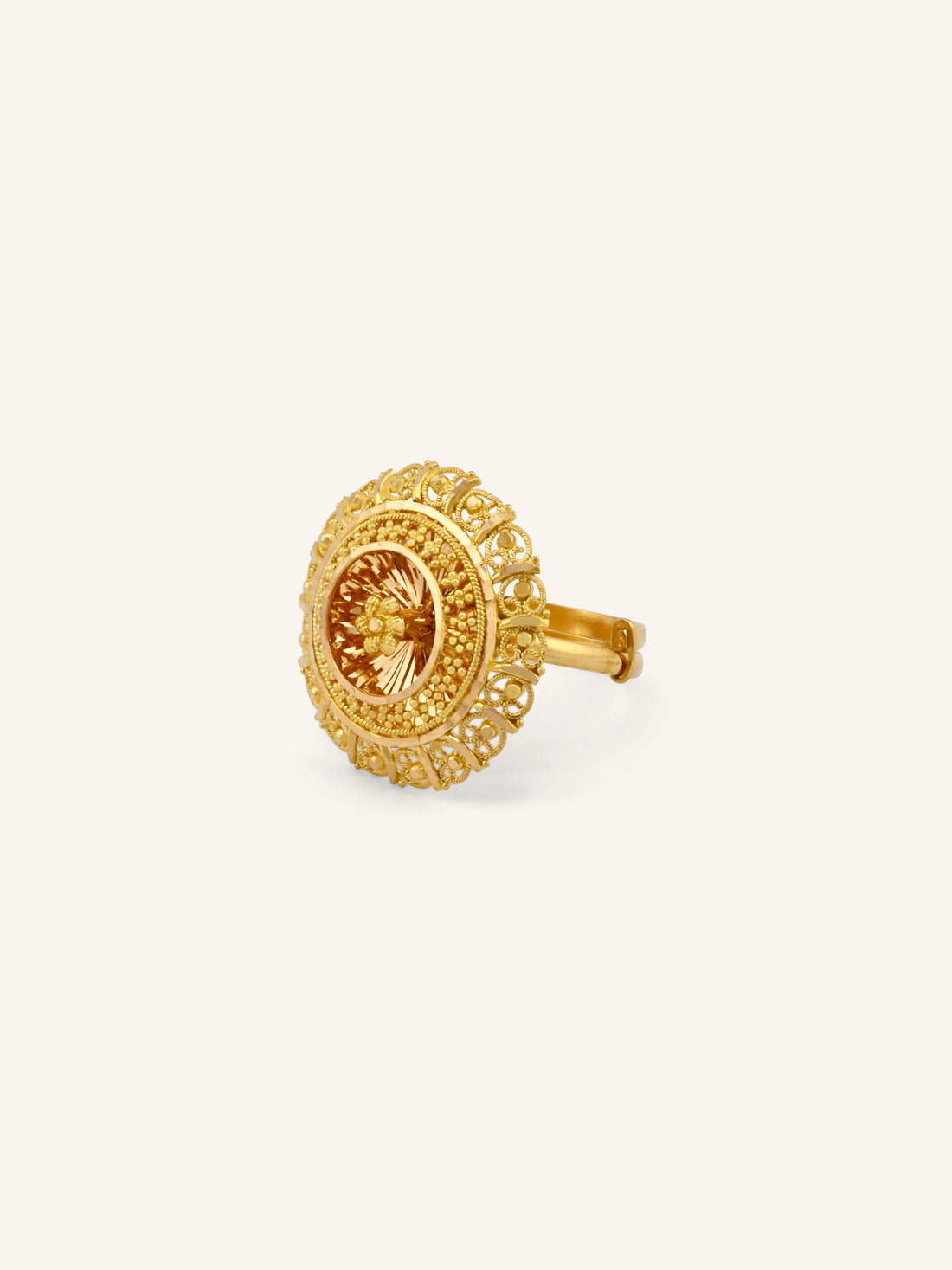 22ct Gold Adjustable Cocktail Ring