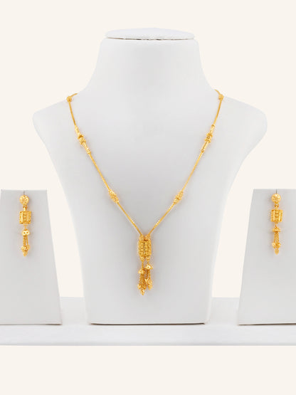 22ct Gold Ball Necklace Set