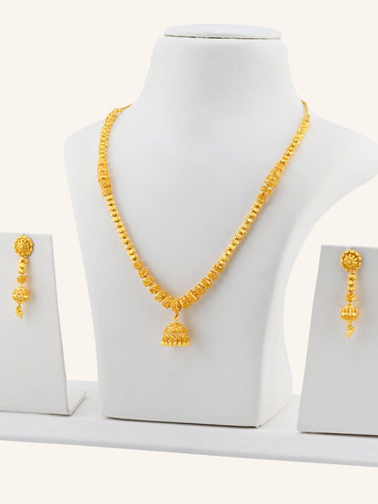 22ct Gold Jhumki Necklace Set