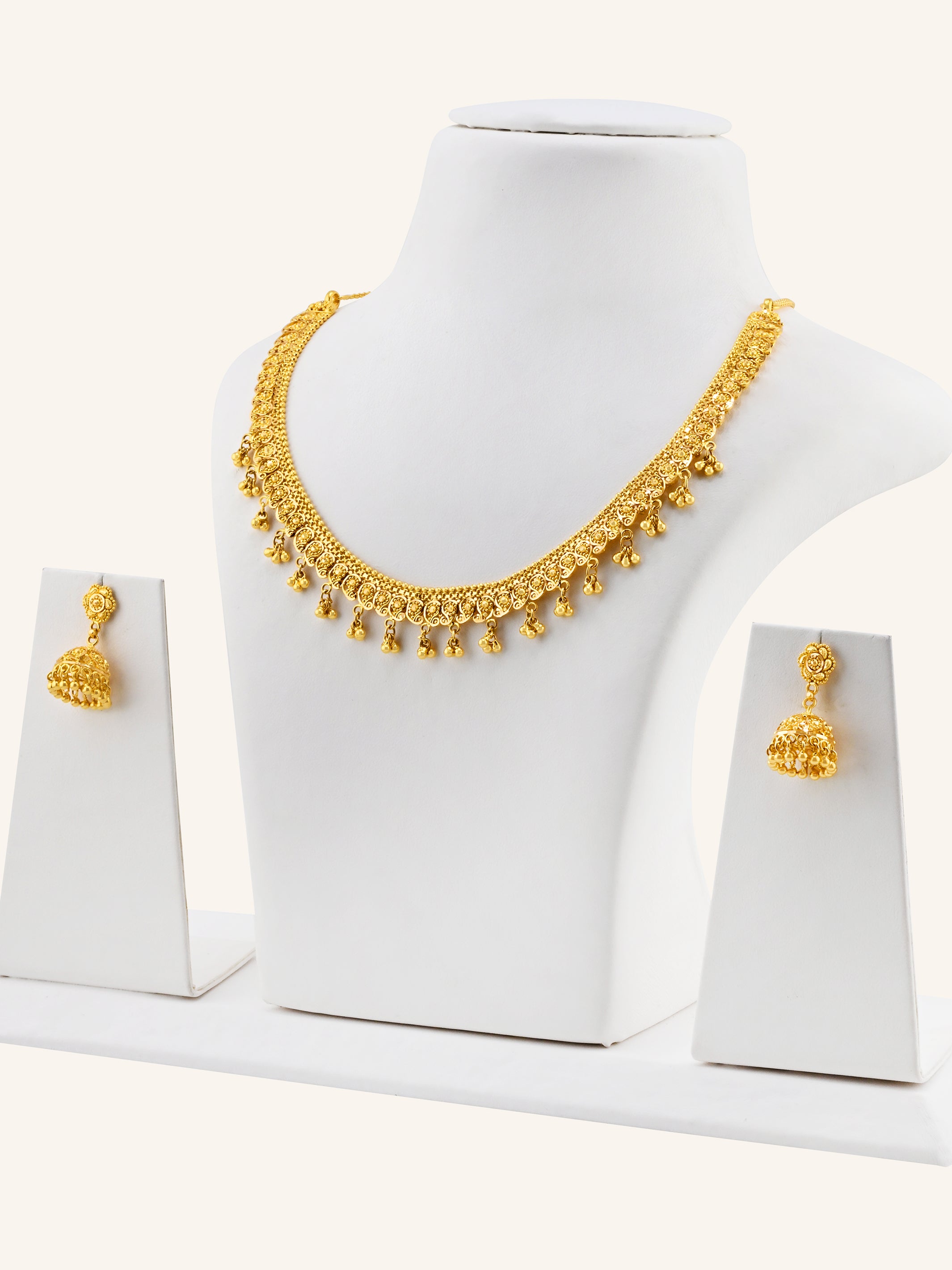 22ct Gold Choker Necklace Set
