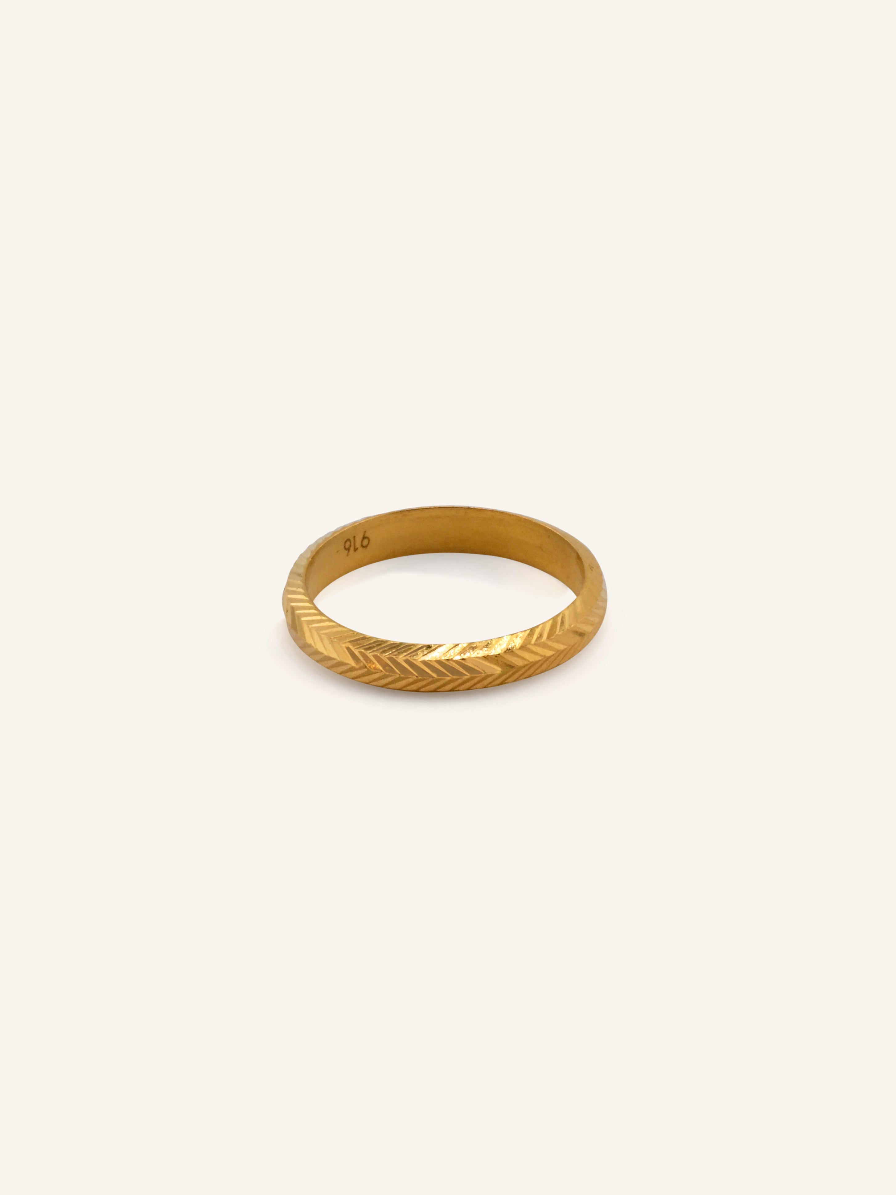 22ct Gold Lightweight Band Ring
