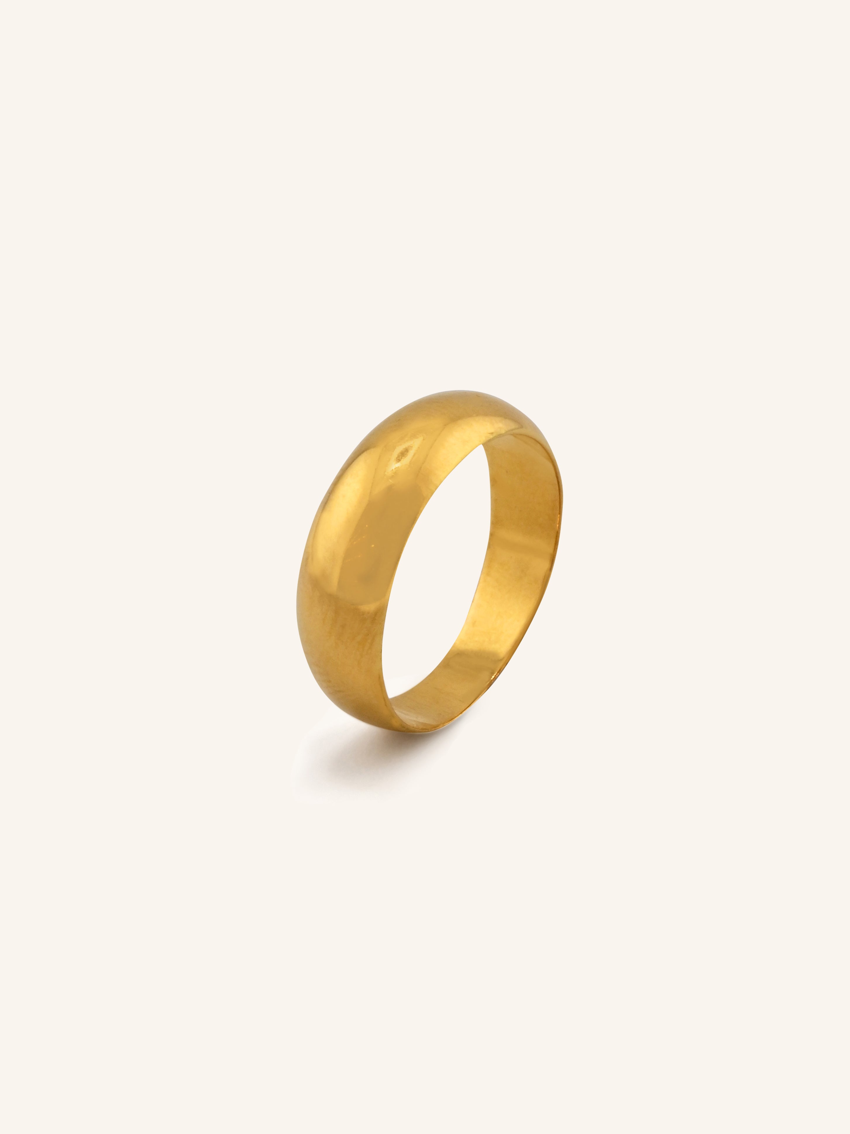 22ct Gold Plain Band Ring