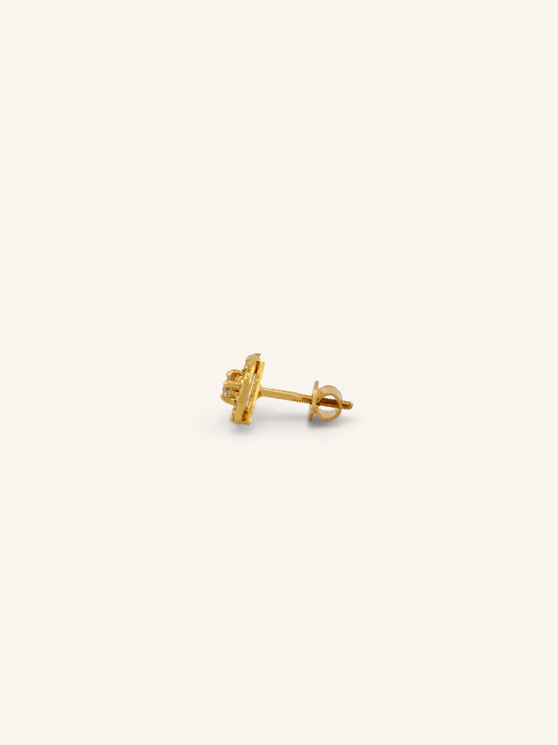 22ct Gold CZ Stud Earrings
