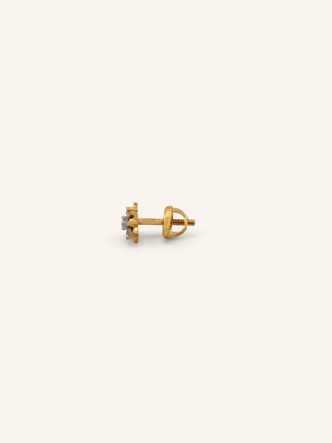 22ct Gold CZ Stud Earrings