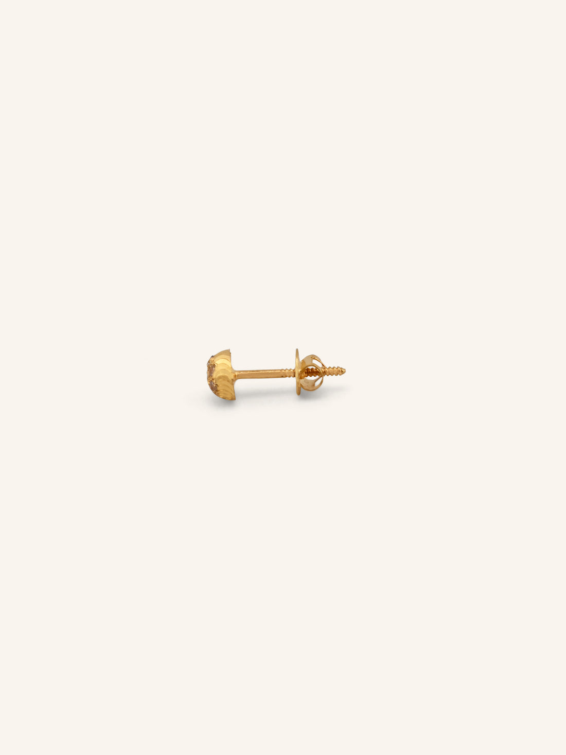22ct Gold CZ Stud Earrings
