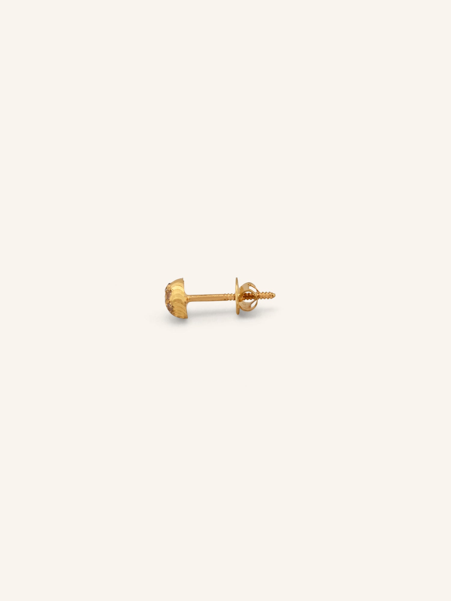 22ct Gold CZ Stud Earrings