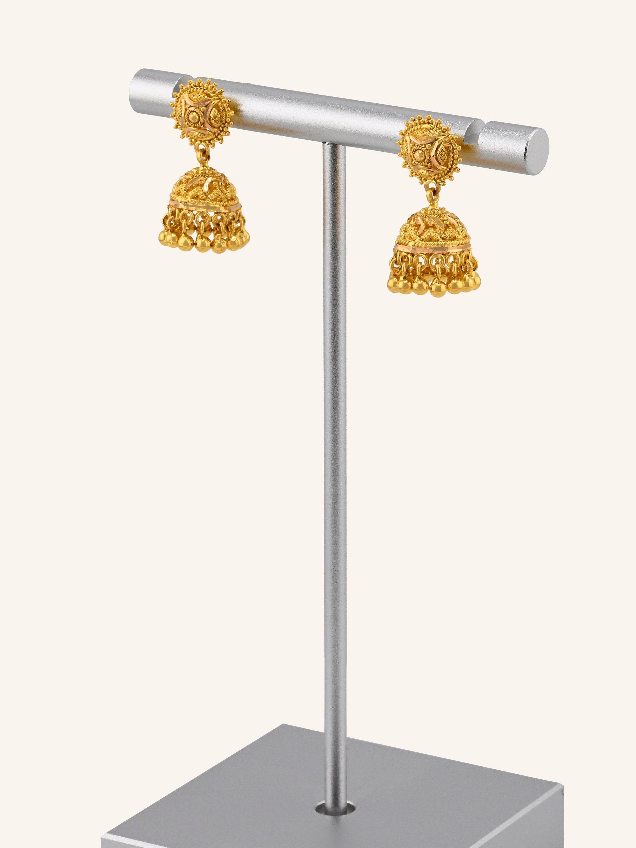 22ct Gold Jhumki Earrings
