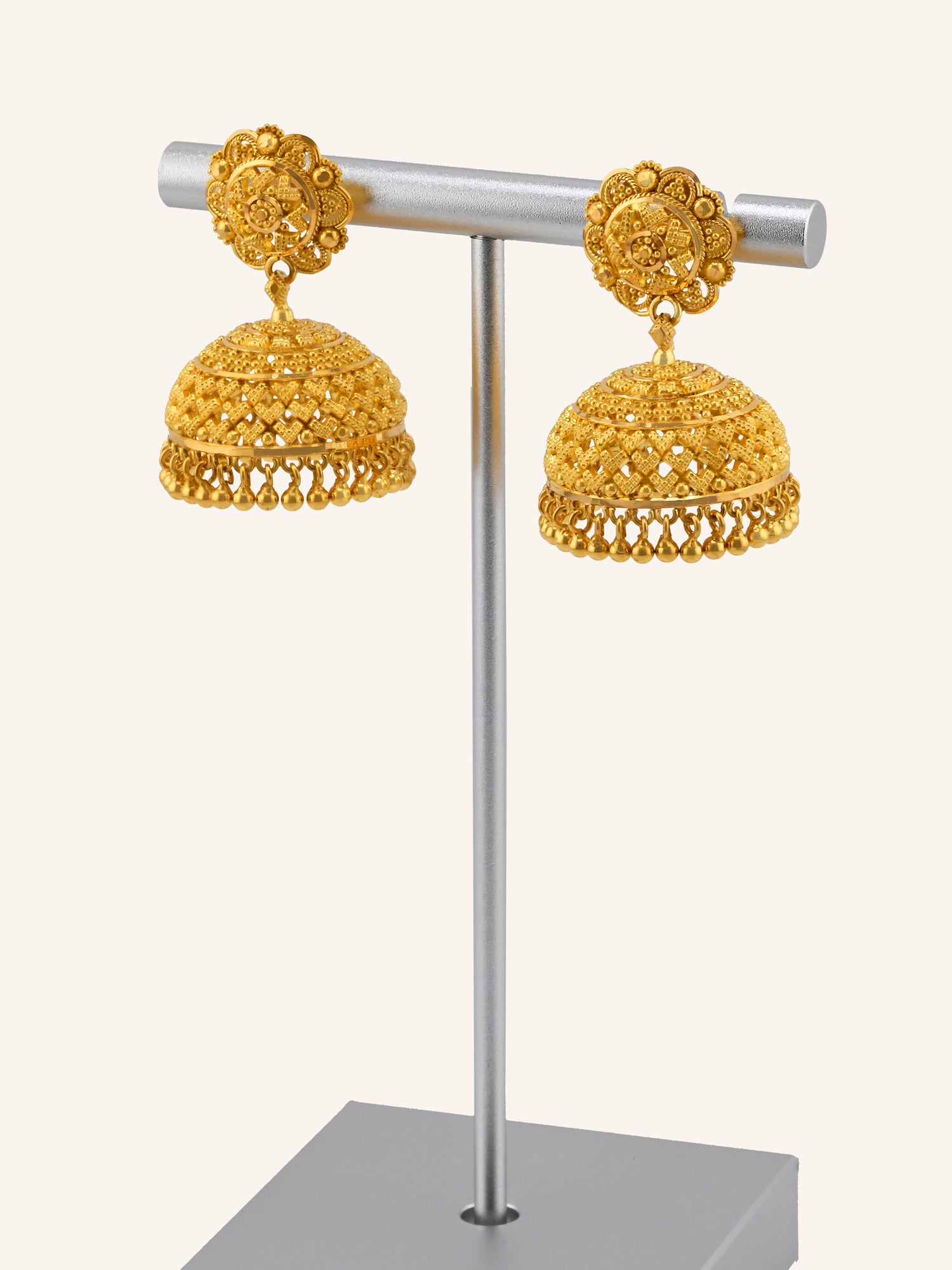 22ct Gold Jhumka Earrings