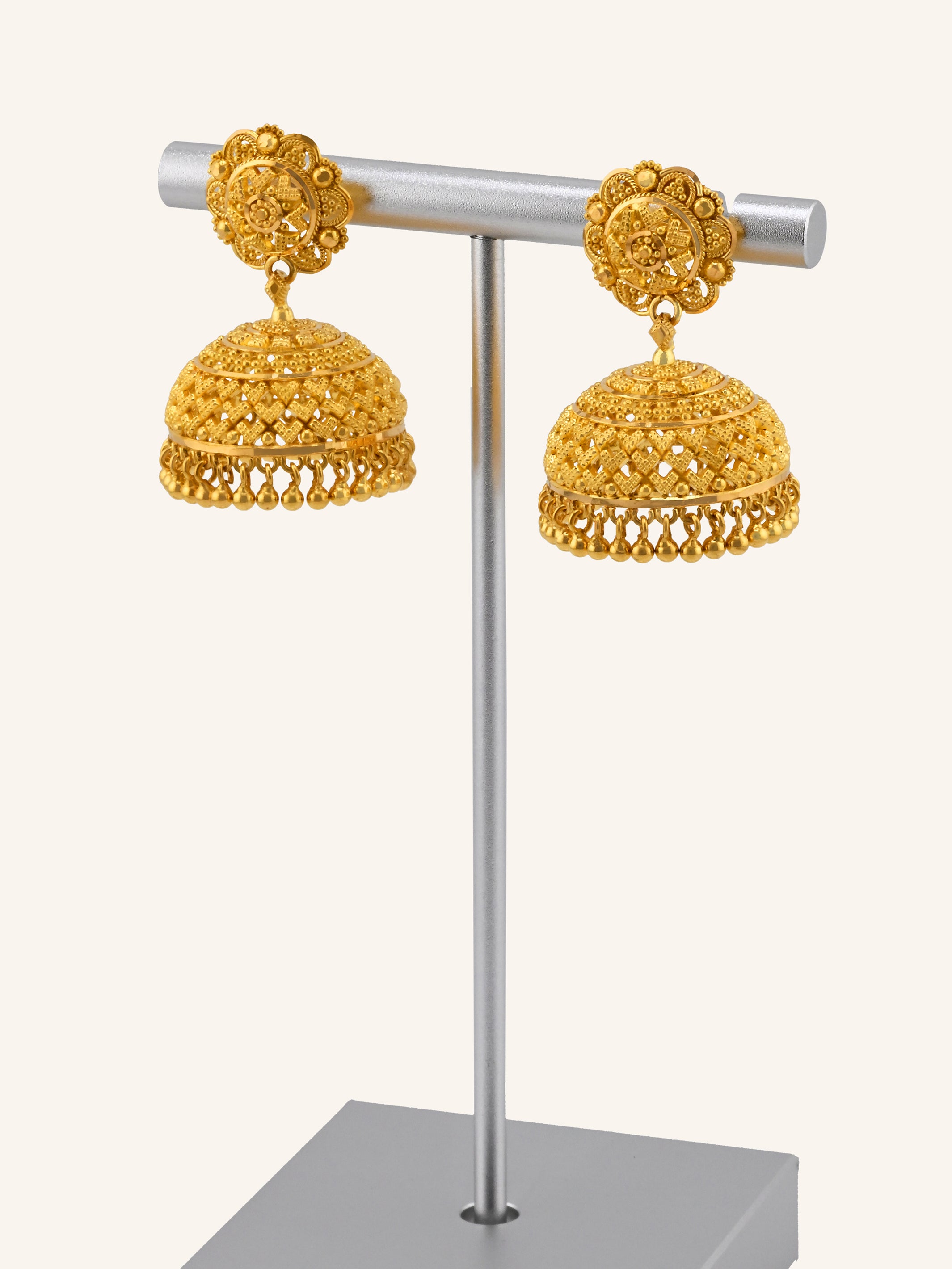 22ct Gold Jhumka Earrings