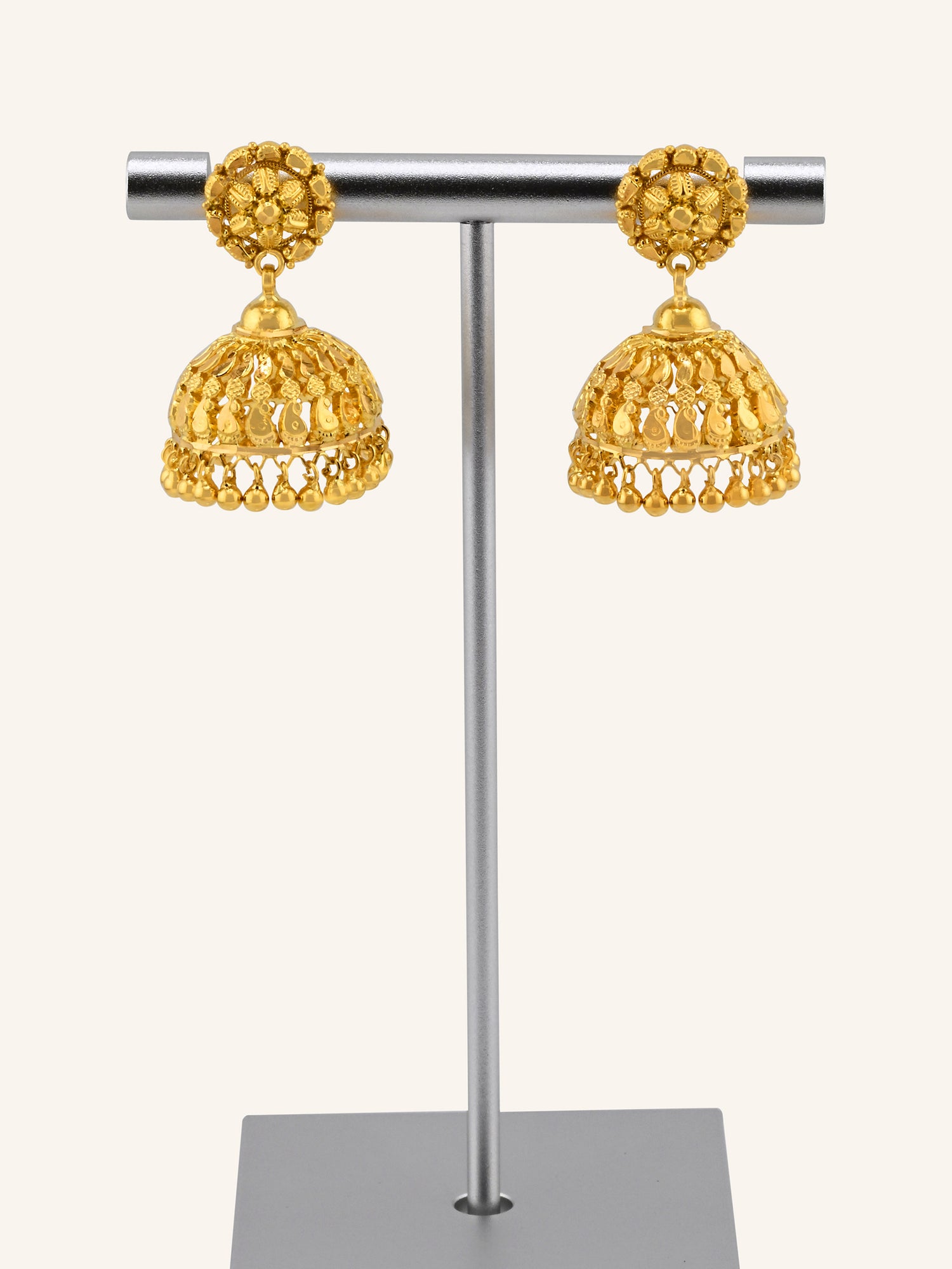 22ct Gold Jhumka Earrings